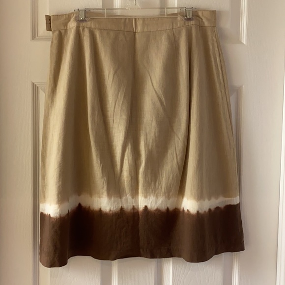 Old Navy Linen blend Tie Dye Skirt - size 8 - Picture 3 of 6